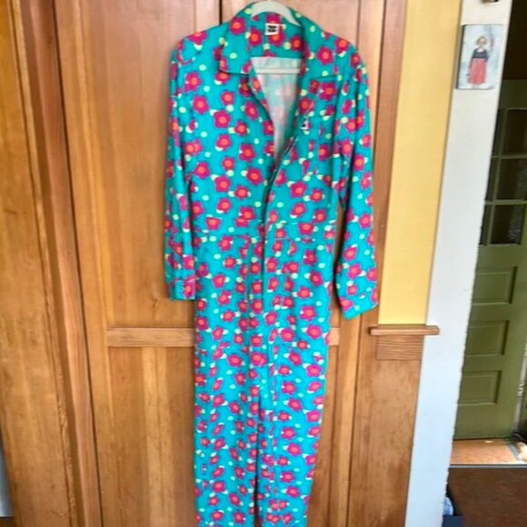 Lucy & Yak Turquoise Floral Jumpsuit - Picture 12 of 12